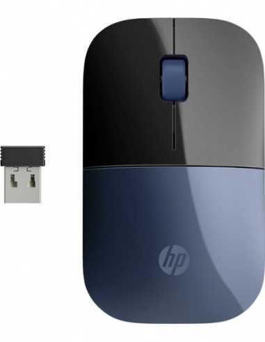 Mouse-uri HP HP Wireless Mouse Z3700 Blue-2.4 GHz Wireless Connection- 1 x AA Battery- 1200 Dpi Optical Sensor-