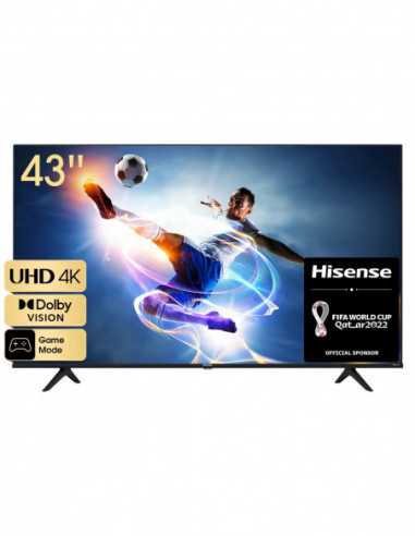 Televizoare 43 LED TV Hisense 43A6BG- Black (3840x2160 UHD- MR 120Hz- SMART TV (VIDAA OS)- 3 x HDMI2.0- 2 x USB- Wi-Fi (2.4GHz+5