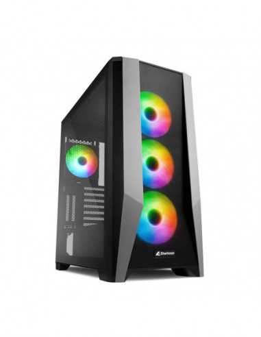 Корпуса Sharkoon Sharkoon TG7M RGB ATX Case- with Side Panel of Tempered Glass- without PSU- Mesh Front Panel- Tool-free- Pre-In