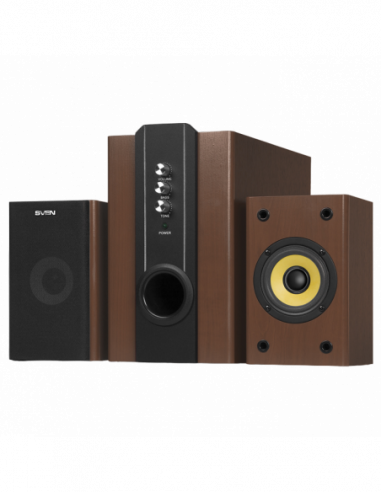 Boxe 2.1 Speakers SVEN SPS-820 Wooden- 38w 18w + 2x10w 2.1