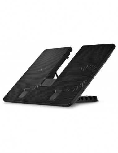Охлаждение Notebook Cooling Pad Deepcool U-PAL- up to 15.6- 2x140mm- Adjustable angle- USB3.0- U-shaped
