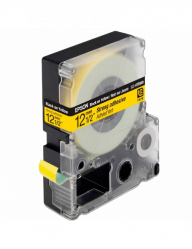 Cartuș de etichete Epson Tape Cartridge EPSON 12mm9m Strong Adhesive- BlackYellow- LK-4YBW C53S654014