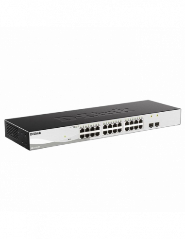 Comutatoare gestionate 1000Mbps 24-port 101001000BASE-T Managed Switch D-Link DGS-1210-26F3A- 2xSFP
