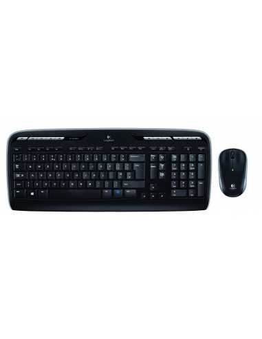 Tastaturi Logitech Logitech Wireless Desktop MK330- Multimedia Keyboard Mouse- USB- Retail- US INTL-2.4GHZ