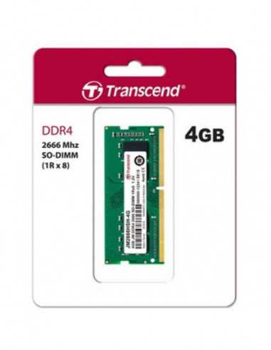SO-DIMM DDR4 .4GB DDR4- 2666MHz SODIMM Transcend PC21300- CL19- 260pin DIMM 1.2V
