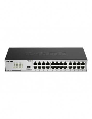 Неуправляемые коммутаторы 10/100Mbps/1/2,5/10 Gbps 24-ports 101001000Mbps Switch D-Link DGS-1024DI2A- 19 Rackmountable