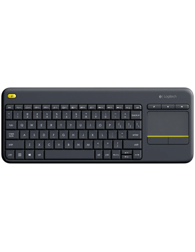 Клавиатура Logitech K400 Plus, Беспроводное, Чёрный