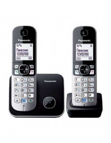 Telefon Dect Panasonic DECT Panasonic KX-TG6812UAB- Black
