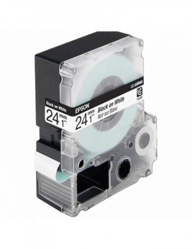 Cartuș de etichete Epson Tape Cartridge EPSON 24mm9m Std BlkWht- LK6WBN C53S656006