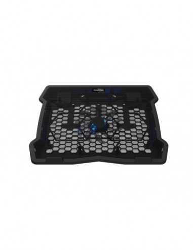 Răcire Notebook Cooling Pad Canyon HNS02- up to 15.6- 1x125mm- LED backligh- Adjustable height- 2xUSB 2.0