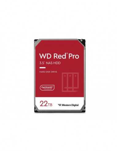 Unitate de stocare HDD 3.5 pentru desktop 3.5 HDD 22.0TB-SATA-512MB Western Digital Red Pro (WD221KFGX)- NAS- CMR