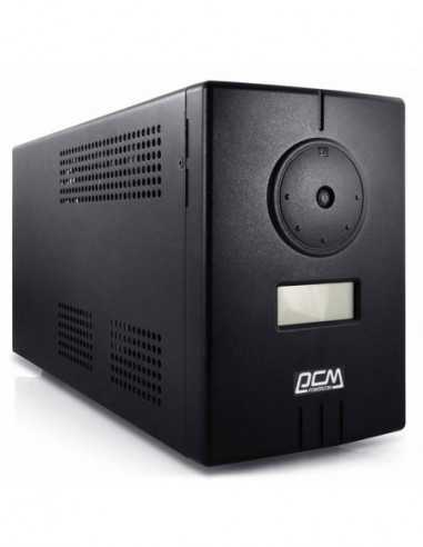 UPS PowerCom UPS PowerCom INF-800 800VA480W-12Vdc-10A max charge curr.- External Battery Only- 2Schuko Sockets