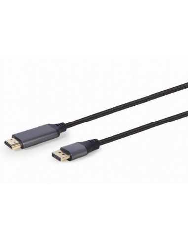 Видеокабели HDMI / VGA / DVI / DP Cable DP to HDMI 4K, 1.8m Cablexpert, CC-DP-HDMI-4K-6