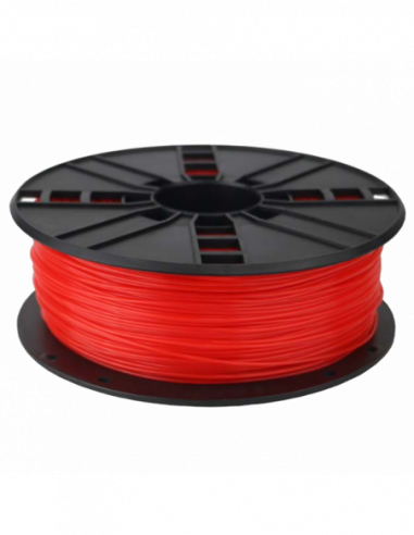 Filamente pentru imprimante 3D ABS 1.75 mm- Fluorescent Red Filament- 1 kg- Gembird- 3DP-ABS1.75-01-FR