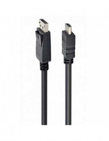 Видеокабели HDMI / VGA / DVI / DP Cable DP to HDMI 3.0m Cablexpert, CC-DP-HDMI-3M