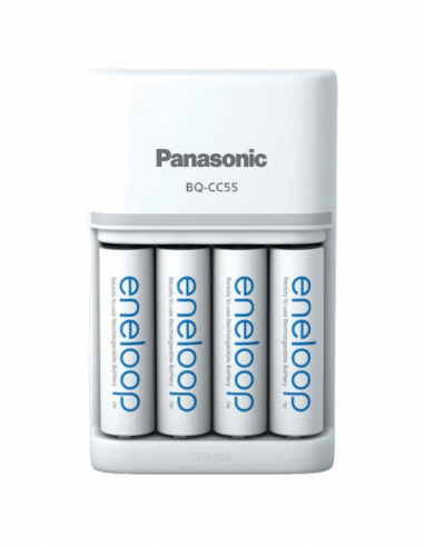 Зарядные устройства Panasonic Smart-Quick Charger 4-pos AAAAA + 4AA 2000mAh- K-KJ55MCD40E