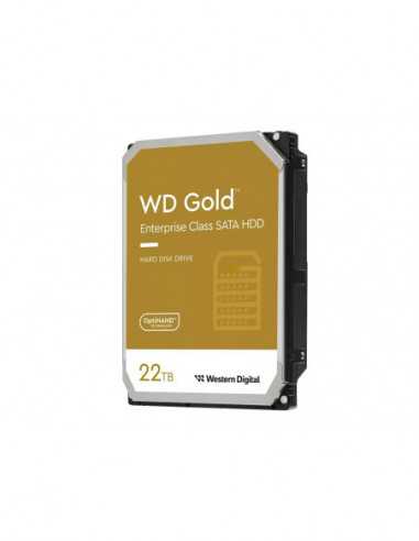 Настольное хранилище HDD 3.5 3.5 HDD 22.0TB-SATA-512MB Western Digital Gold (WD221KRYZ), Enterprise, CMR, 7200rpm, 2.5M (MTBF)