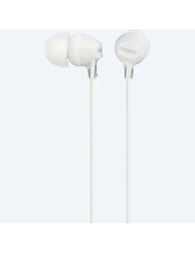 Наушники SONY Earphones SONY MDR-EX15AP, Mic on cable, 4pin 3.5mm jack L-shaped, Cable: 1.2m White