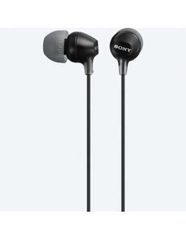 Наушники SONY Earphones SONY MDR-EX15AP, Mic on cable, 4pin 3.5mm jack L-shaped, Cable: 1.2m Black