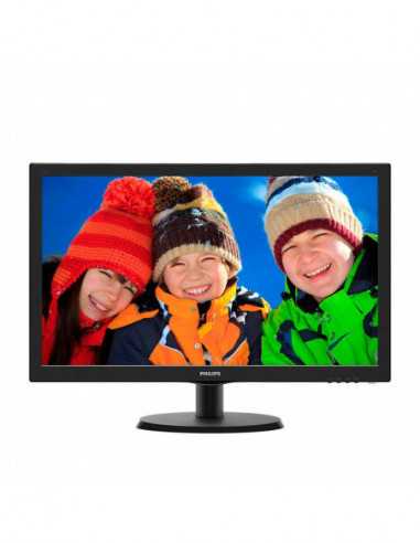 Monitoare LCD 22 inch 21.5 Philips 223V5LHSB2- Black (1920x1080- 5ms- 200cd- LED10M:1- HDMI- D-Sub- Headphone-Out)
