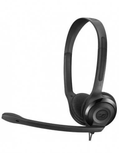 Sennheiser Căști telefonice pentru call center Headset EPOS PC 5 Chat- 13.5 mm 4-pin jack- Noise-cancelling- Cable 2m
