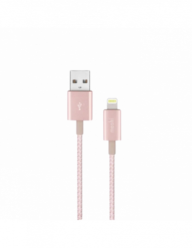 Cablu Lightning to USB Lightning Cable Moshi- Integra- Golden Rose