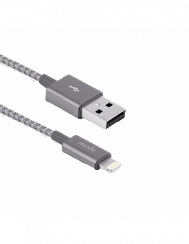 Кабель Lightning to USB Moshi iPhone Lightning USB Cable, Integra Gray