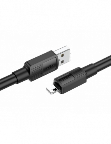 Cablu Lightning to USB Moshi iPhone Lightning USB Cable- cu conector de 90-grade Black