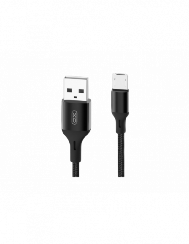 Cablu Lightning to USB Lightning Cable XO- Braided NB143- 2M Black