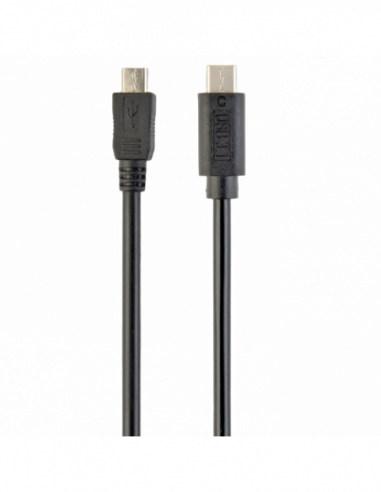 Type-C: кабели, адаптеры, OTG Cable Type-CmicroUSB2.0, CMBM, 1.0 m, Cablexpert, Black, CCP-USB2-mBMCM-1M