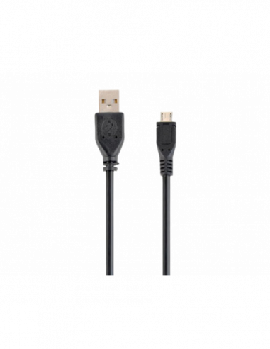 Кабель Micro USB, Mini USB Cable Micro USB2.0, Micro B - AM, 0.1 m, Cablexpert, CCP-mUSB2-AMBM-0.1M