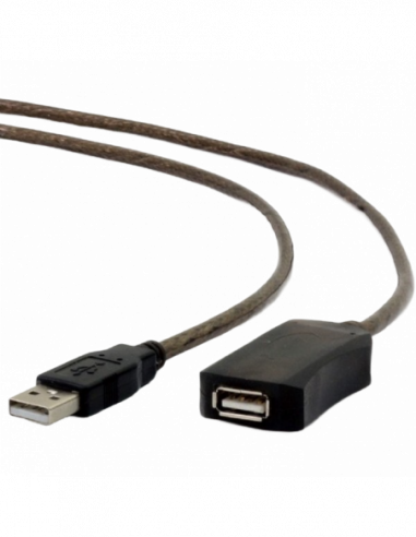 Удлинительный USB-кабель Cable USB, USB AMAF,10.0 m, Active USB2.0, Cablexpert, UAE-01-10M