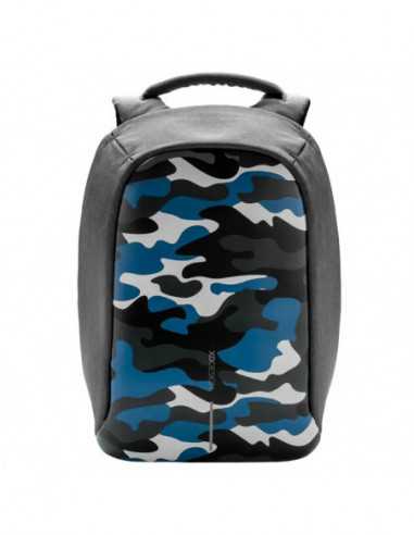 Rucsacuri XD Design Bobby 14 Bobby compact anti-theft backpack- Camouflage- Blue- P705.655
