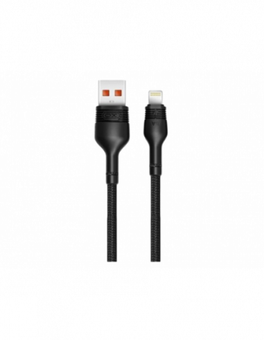Кабель Lightning to USB Lightning Cable XO- Braided- NB55 Black
