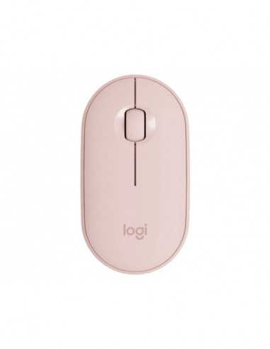 Mouse-uri Logitech Wireless Mouse Logitech M350- Optical- 1000 dpi- 3 buttons- Ambidextrous- Slim- 2-4 BT- 1xAA- Rose