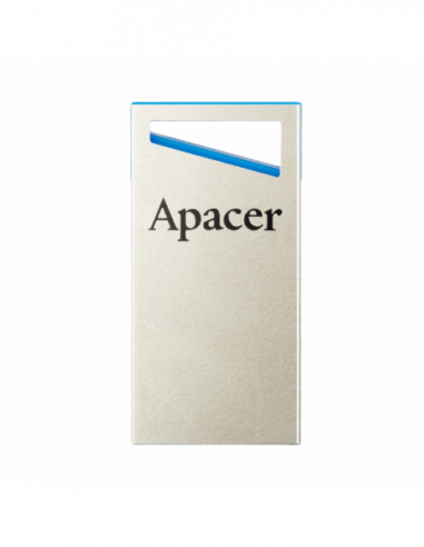 Металл/Высокая скорость/Премиум 64GB USB3.1 Flash Drive Apacer AH155- Silver- Super-Mini- Metal Case- Capless (AP64GAH155U-1)