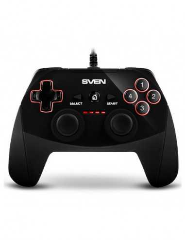 Геймпад Gamepad SVEN GC-250- 4 axes- D-Pad- 2 mini joysticks- 11 buttons- USB