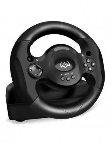 Рули Wheel SVEN GC-W300- 9- 180 degree- Pedals- 2-axis- 10 buttons- Vibration feedback- Fan- USB