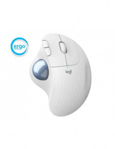 Мыши Logitech Wireless Trackball Mouse Logitech M575- Optical- 400-2000 dpi- 5 buttons- BT2.4 Ghz-1xAA- White