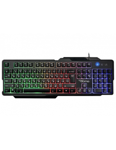 Игровые клавиатуры Qumo Gaming Keyboard Qumo Cobra- 12 Fn keys- Metal plate- Backlight- Black- USB