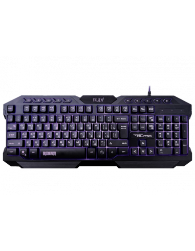 Tastaturi pentru jocuri Qumo Gaming Keyboard Qumo Fallen II- Multimedia- Anti-ghosting- Backlight- Black- USB