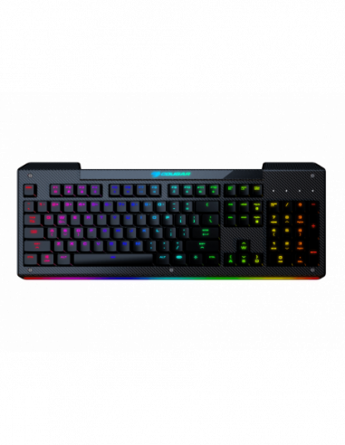 Игровые клавиатуры Cougar Gaming Keyboard Cougar Aurora S- Carbonlike Surface- 8-Effect Multicolour Backlight- US Layout- USB