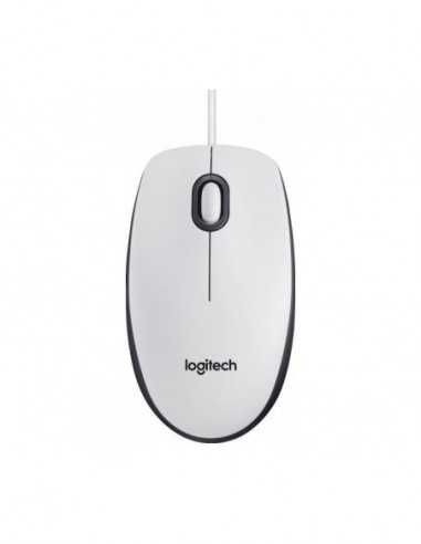 Мыши Logitech Mouse Logitech M100- Optical- 1000 dpi- 3 buttons- Ambidextrous- White- USB