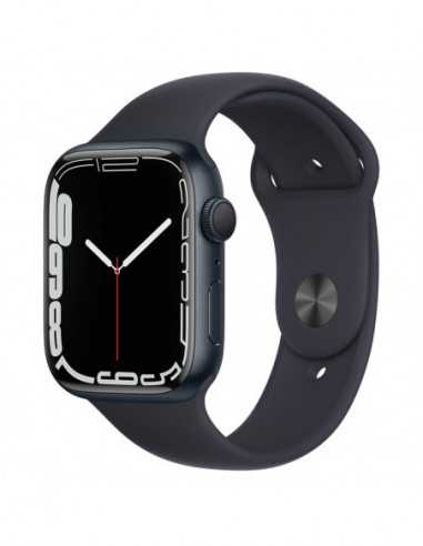 Dispozitive purtabile Apple Apple Watch Series 7 GPS- 41mm Midnight Aluminium Case with Midnight Sport Band- MKMX3