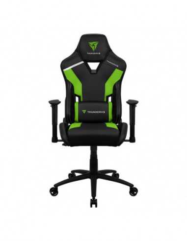 Игровые стулья и столы ThunderX3 Gaming Chair ThunderX3 TC3 BlackNeon Green- User max load up to 150kg height 165-185cm