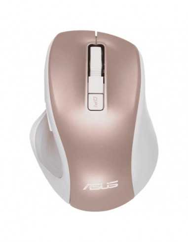 Mouse-uri Asus Wireless Mouse Asus MW202- Optical- 1000-4000 dpi- 6 buttons- Ergonomic- Silent- 1xAA- Rose Gold