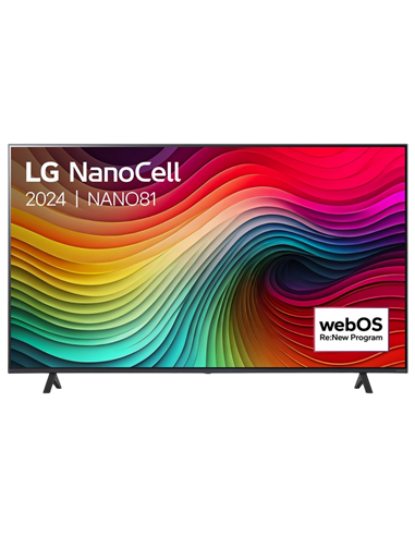 50" LED SMART Телевизор LG 50NANO81T6A, 3840x2160 4K UHD, webOS, Чёрный