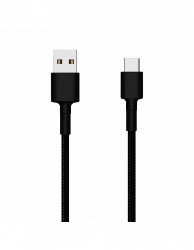 Cablu Type-C to USB Type-C Cable Xiaomi- Braided- 1M- Black