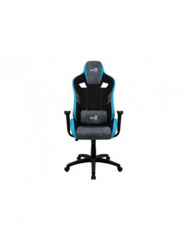 Scaune și mese pentru jocuri AeroCool Gaming Chair AeroCool COUNT Steel Blue- User max load up to 150kg height 165-180cm