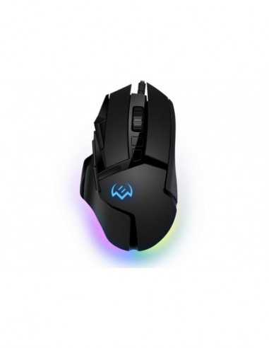 Игровые мыши Sven Gaming Mouse SVEN RX-G975- Optical- 200-10000 dpi- 10 buttons- Soft Touch- RGB- Black- USB